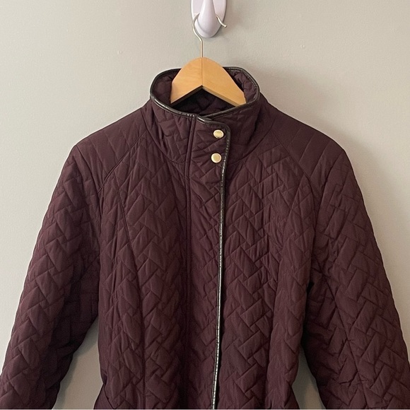 COLE Haan Quilted Long Coat - Picture 3 of 16